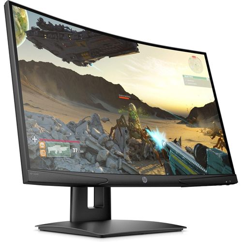 HP X24c 23.6" FHD Curved Gaming Monitor - Black - 9FM22AS - Image 4