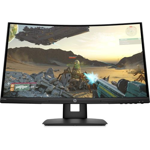 HP X24c 23.6" FHD Curved Gaming Monitor - Black - 9FM22AS - Image 2