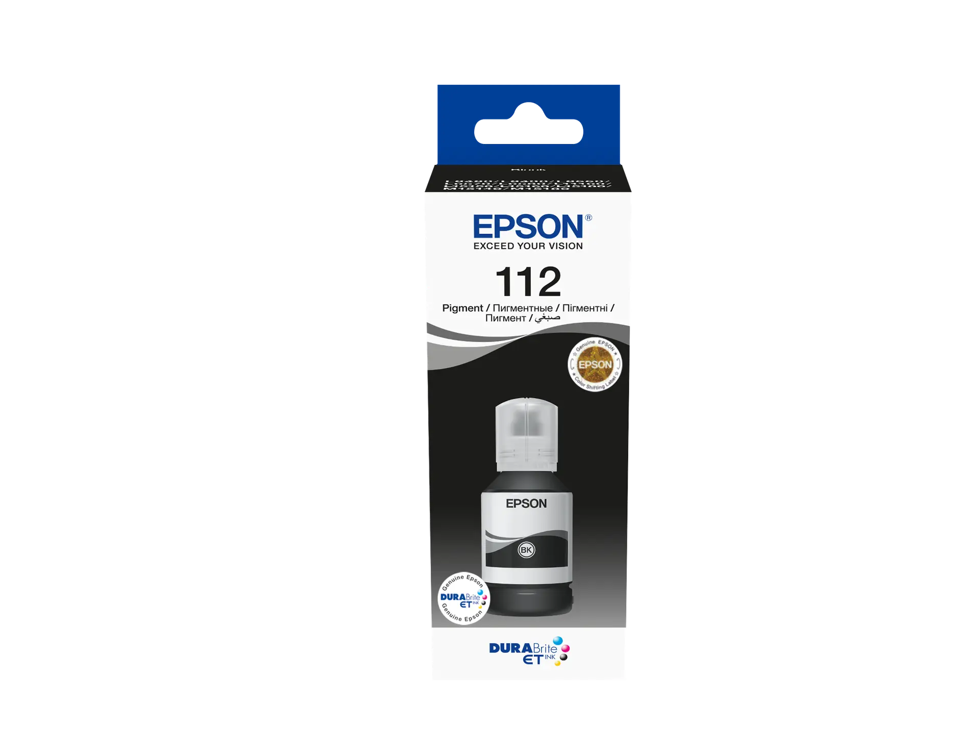 Epson 112 Black Ink Bottle 127ml for EcoTank Printers - C13T06C14A