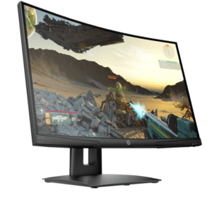 HP X24c 23.6" FHD Curved Gaming Monitor - 9FM22AS - Image 2