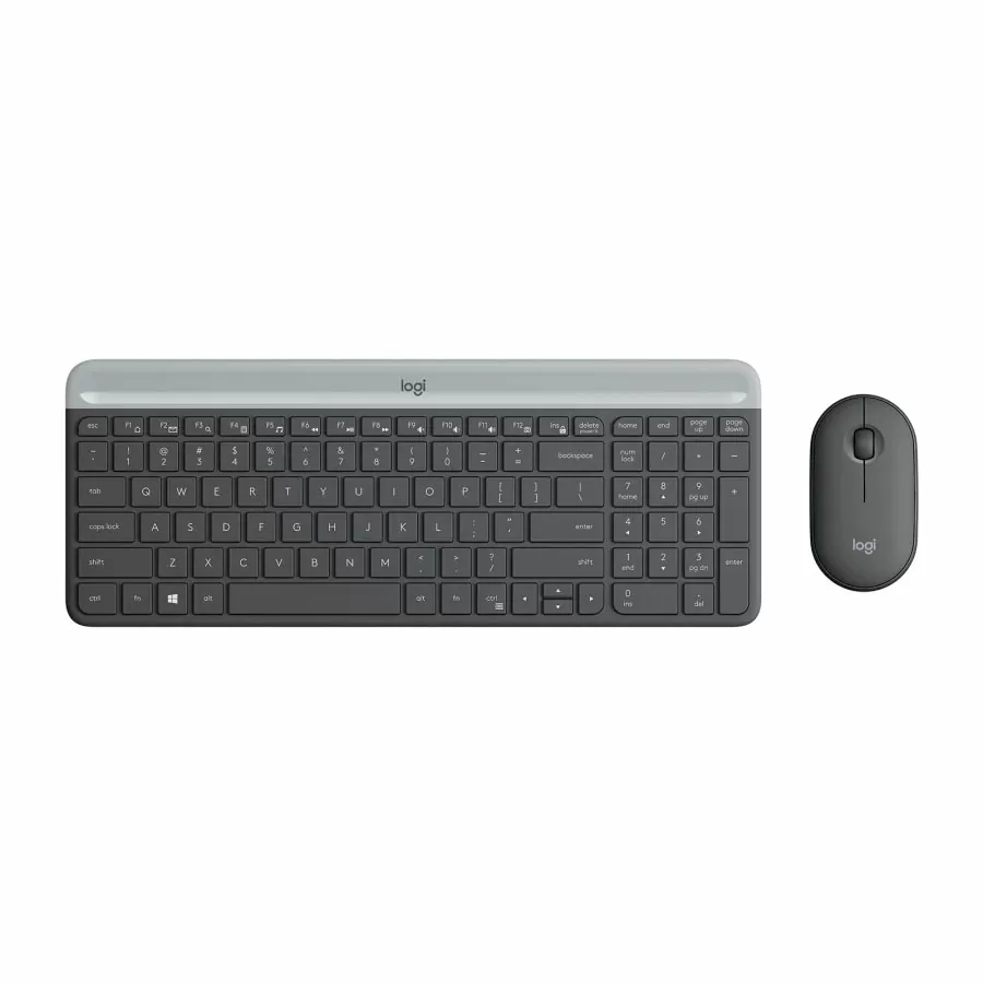 Logitech MK470 Slim Wireless Keyboard and Mouse Combo - Graphite - 920-009204