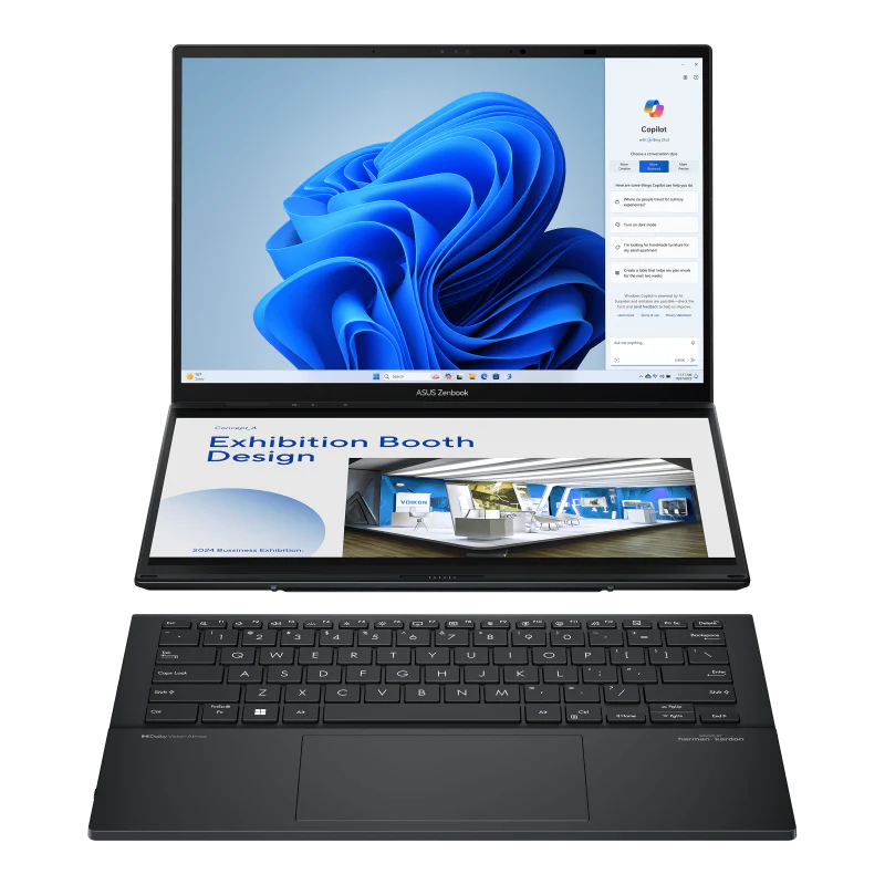 ASUS Zenbook Duo UX8406CA (Intel Core Ultra 9 285H, 32GB RAM, 2TB SSD) - Inkwell Gray - 90NB14X1-M00670 - Image 5